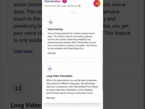Dub Your Videos in 30 Languages | AI VideoDubber |  it's FREE!