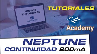 Tutoriales NEPTUNE  -  Medida de Continuidad equipotencial 200mA