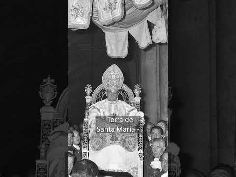 Paulo VI na cerimônia de coroação falando em português e recordando visita ao #Brasil quando cardeal
