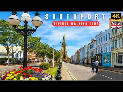 Southport Peaceful Morning Walking Tour - Relaxing Views 4K