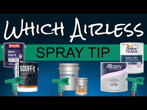 Airless Spray Tips. A Complete Tutorial to Choosing the RIGHT TIP SIZE