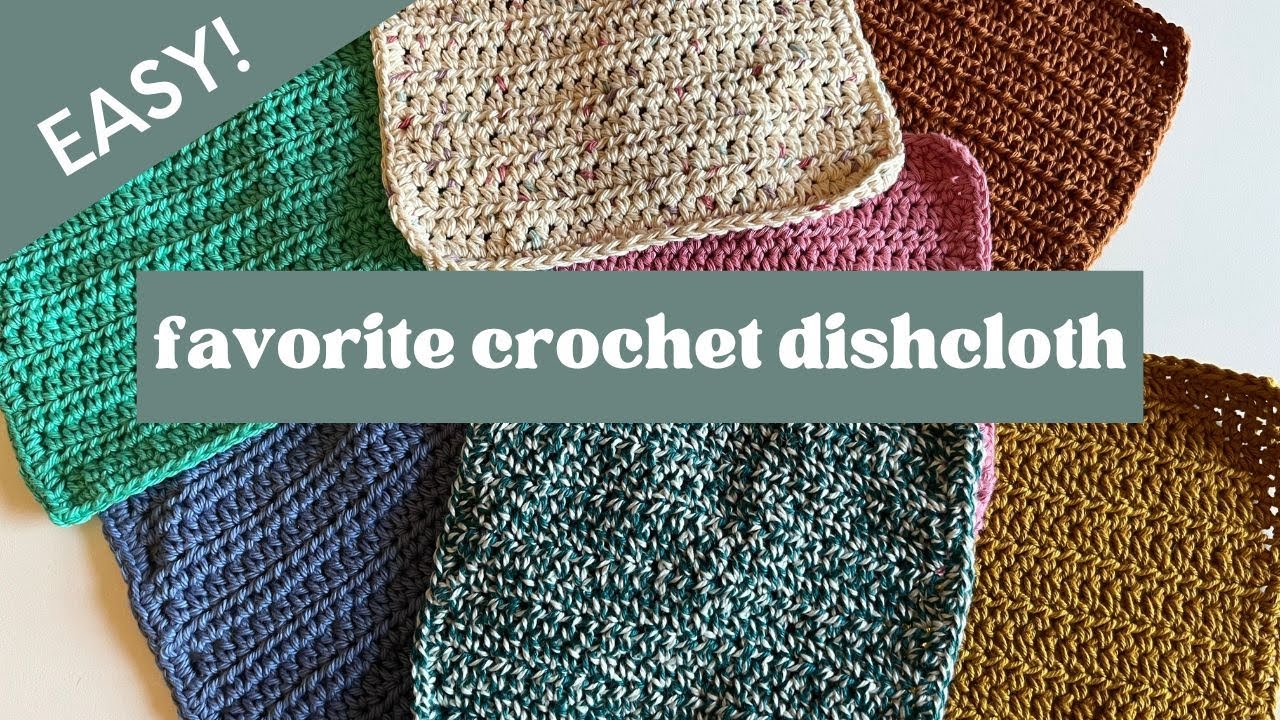 My FAVORITE Crochet Dishcloth | BEGINNER FRIENDLY | Simplicity Dishcloth