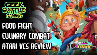 Food Fight Culinary Combat | Atari VCS Review | Geek Battle Gaming