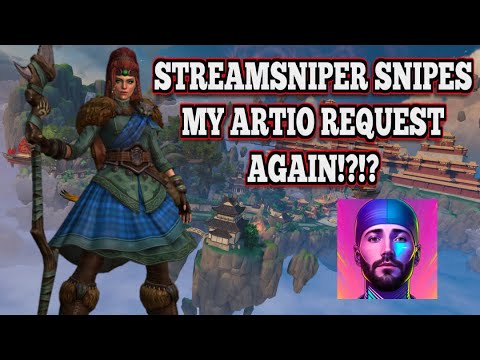 Streamsniper Snipes My Artio Request AGAIN!? | Season 10 GrandMaster Ranked 1v1 Duel - SMITE