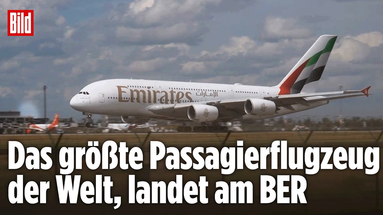 Emirates-Luft-Gigant landet in Berlin: Diese A380-Landung sorgt für Zoff mit der Regierung