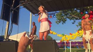 Betty Who performing Mama Say- Knoxville Pride Festival 2017- Knoxville, TN