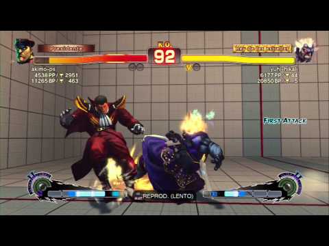 SSF4 AE akimo-ps (M.BISON) vs yuhi-hikali (ONI)