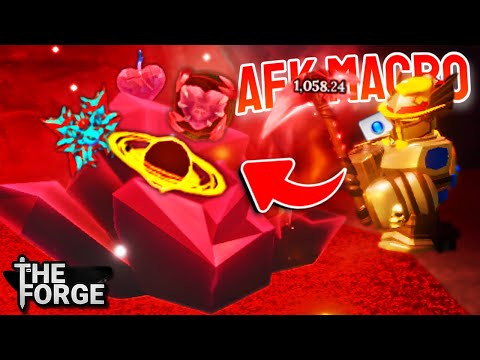 How To AFK MACRO The CRIMSON DEPTHS CAVE In The Forge! (Guide/Showcase/Tips/More!)
