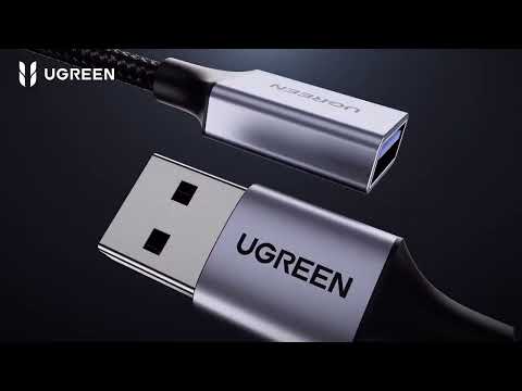 Кабель-удлинитель Ugreen US115 USB 3.0 2 м 5 Гбит/с нейлоновый черный - фото 3 - id-p1922080902