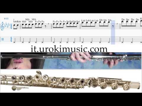 Lezioni di Flauto Adele Hello Parte#1 Melodia Tutorial Spartito Imparare Insegnante Metodi Partiture