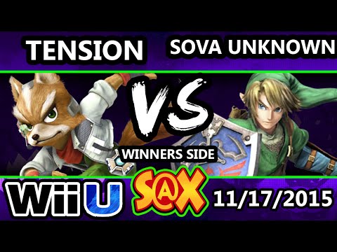 S@X 124 - ARC | Tension (Fox) Vs. Sova Unknown (Link, Diddy) SSB4 Tournament - Smash Wii U - Smash 4