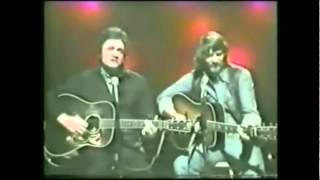 Waylon Jennings And Johnny Cash- I Wish I Was Crazy Again (Live)