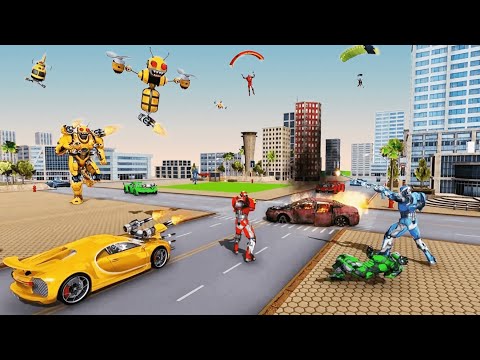 Bee Robot Car Transformation Game : Multi Robot Tranformation - Android Gameplay FullHD