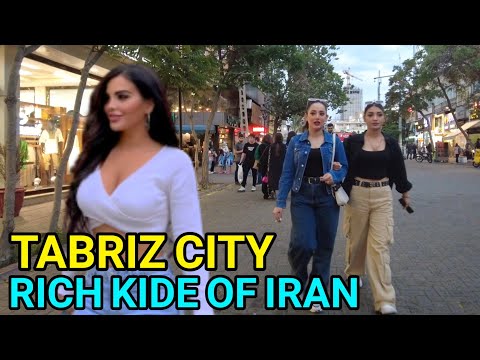 IRAN 2023 | This Is Tabriz | Walk in The Richest neghborhood in Tabriz | Tabriz City