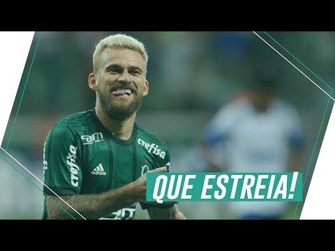 O primeiro gol de Lucas Limas com a camisa do Palmeiras