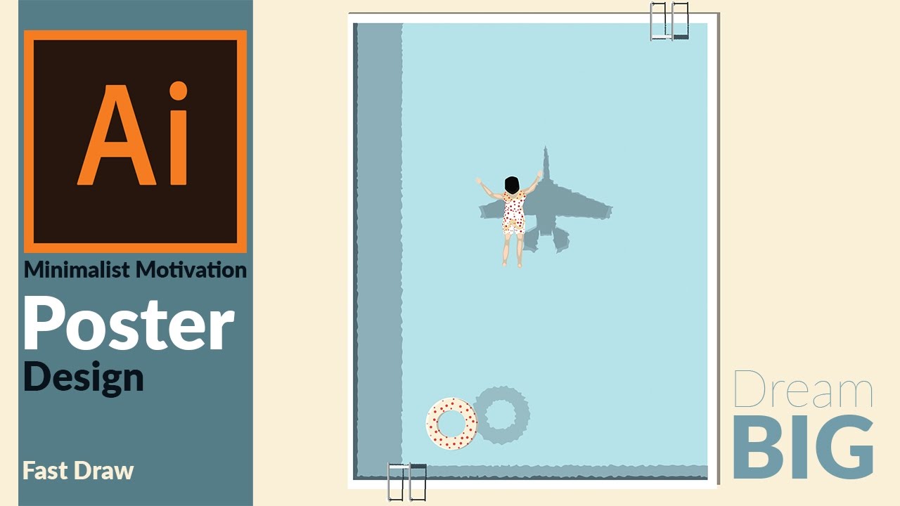 How to Design a Minimalist and Meaningful Motivation poster in adobe illustrator