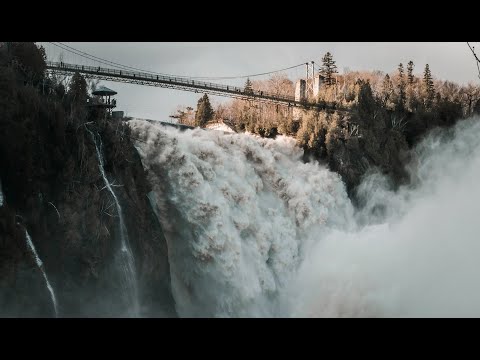 Chute Montmorency de Québec : son débit a quadruplé!