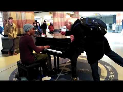 Unknown Piano Player at Amsterdam Central Station