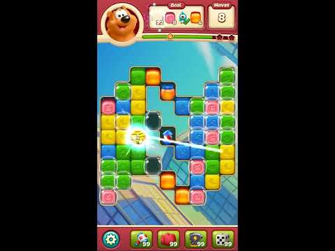 Toon Blast Level 7608 - NO BOOSTERS 🐻🐺🐱 | SKILLGAMING ✔️