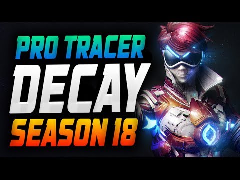 DECAY PRO TRACER! 32 ELIMS! [ OVERWTCH SEASON 18 TOP 500 ]
