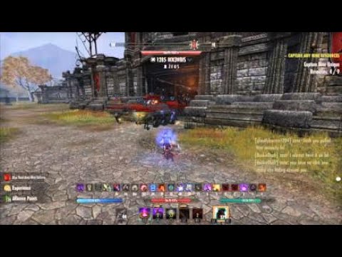 126k solo d tick ESO pvp 1vX Magicka Nightblade Bomb Build Firesong Grey host