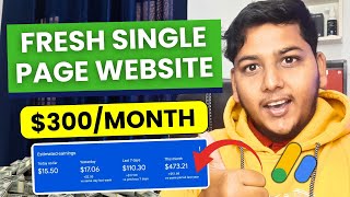 Google AdSense Earning $300 Monthly With This Fresh Single Page Website
