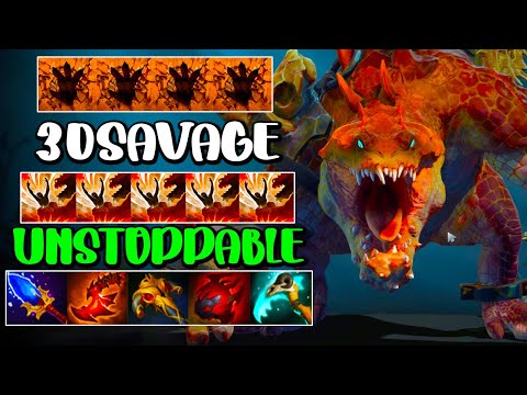 UNSTOPPABLE 30 SAVAGE - PRIMAL BEAST - FULL TEAM FIGHT - DOTA 2 GAMEPLAY
