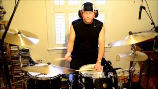 "Christmas is Coming" - Vince Guaraldi Trio - drum cover by bellbrass
