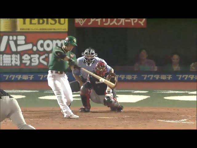 【4回裏】右中間を切り裂いた!! イーグルス・後藤 痛烈なタイムリー2ベースヒット!! 2015/7/24 E-M