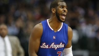 Chris Paul miss, BEGS SCREAMS for deandre jordan mavericks to shoot w/ time left on the clock