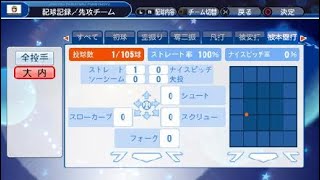 [パワプロ2019]大内マイライフ　400勝まであと7勝