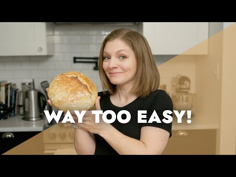 Easy to Make Bread | Only 4 Ingredients and no Kneading! | Bake With Me