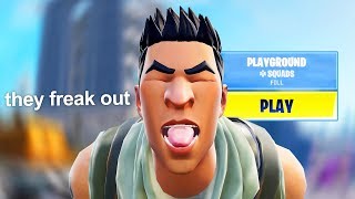 I went into RANDOM playgrounds and CHALLENGED FANS... (they freak out)