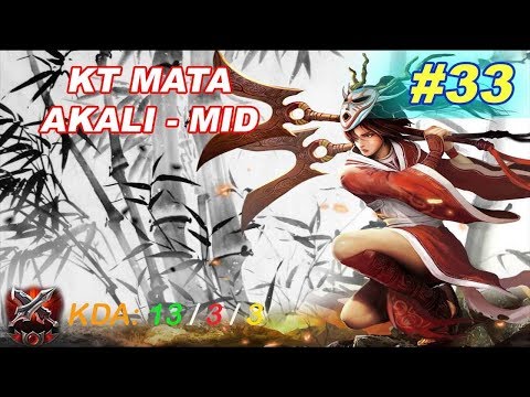 KT Rolster Mata Akali Mid - 13-3-3 - KR LOL Highlights