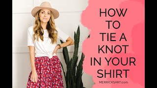 How to knot your shirt