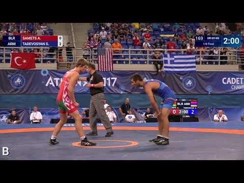 1/8 GR - 69 kg: S. TADEVOSYAN (ARM) df. A. SAMETS (BLR) by VPO1, 2-1