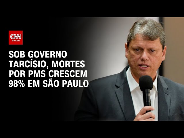Sob governo Tarcísio, mortes por PMs crescem 98% em São Paulo | CNN 360º
