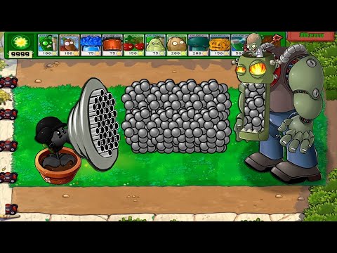 1 Doom Gatling Pea Zomboss vs 999 Gargantuar - Plants vs Zombies Hack