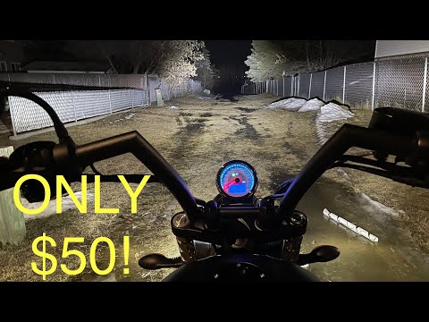 BEST Amazon LED Headlight For Any Motorcycle! Epic Upgrade.