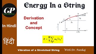 Derivation for the Energy of a Vibrating String | Vibration of string | In Hindi | Lecture 6