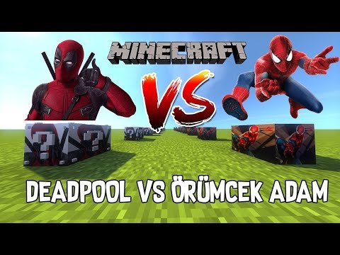 ÖRÜMCEK ADAM VS DEADPOOL ŞANS BLOKLARI - Minecraft