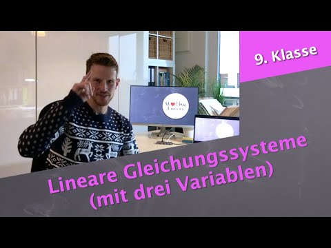 Lineare Gleichungssysteme (mit drei Variablen)