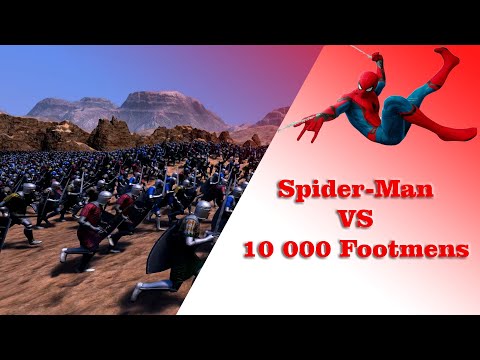 Spider-Man vs 10 000 Footmen - Who will win? - Ultimate Epic Battle Simulator