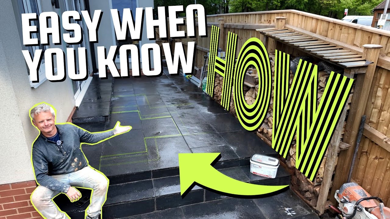 Complete Beginner's Guide To Creating a Natural Stone Patio. The Whole Area Covered!!