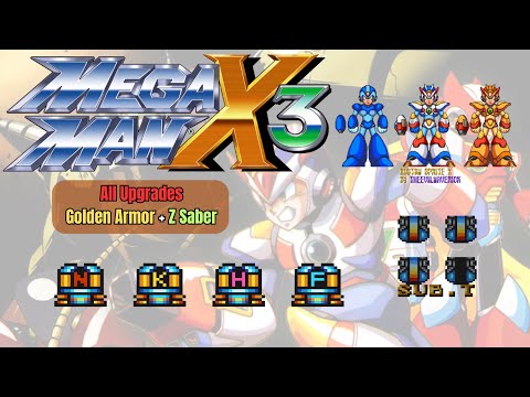 Megaman X3 All Upgrades, Item & Secret Locations (Heart Tanks, Ride Armors, Hyper Chip, Z Saber)