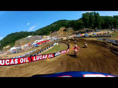 GoPro HD: Jessy Nelson Moto 2 Lap 2012 Lucas Oil Pro Motocross Championship Spring Creek