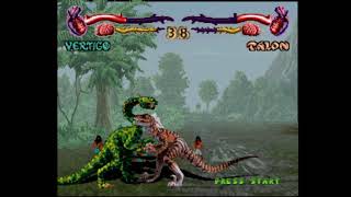 Primal Rage (プライマルレイジ) Japanese PS1 Version Vertigo Playthrough 16 Difficulty
