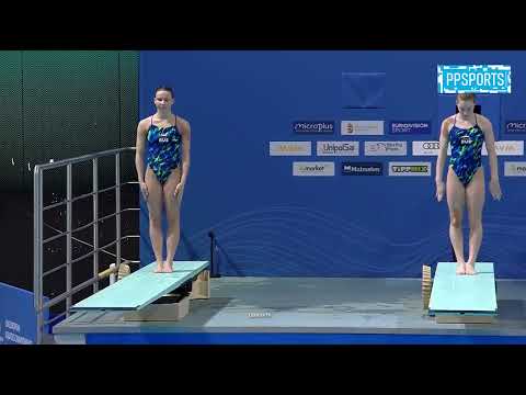 Uliana Klueva  -  Vitaliia Koroleva | Synchronized 3m Springboard  Diving Highlights