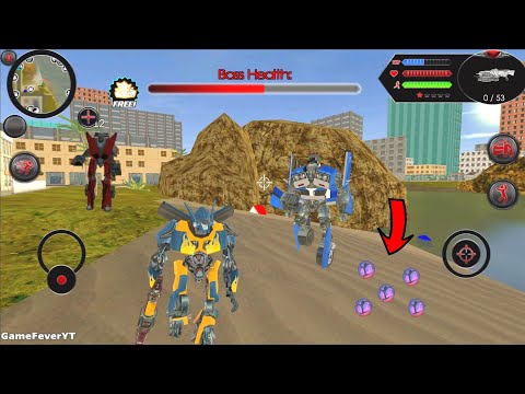 Robot Shark (Furious Robot Car Destroy Robot Boss and Collect Pink Energy Egg) - Android Gameplay HD