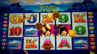 Geisha Slot Machine $10 Max Bet *LIVE PLAY* Bonus!